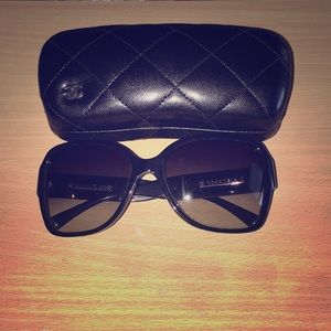 Black Chanel sunglasses